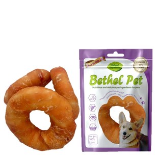 Factory direct sale chicken cowhide donut dog snacks gumming teeth cleaning large cowhide ring large dog grinding stick