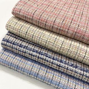 Small fragrant wind coarse flower woven fabric spring and autumn small fragrant wind fabric