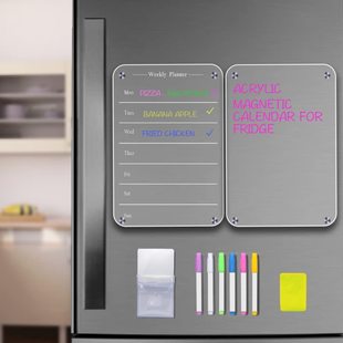 Explosions acrylic dry erase board writing board strong magnetic refrigerator message board note board transparent calendar plan display