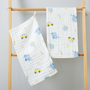 Baby Gauze Small Square Six-Layer A Pure Cotton Baby Spit Towel Soft High Density Gauze Newborn Small Towel