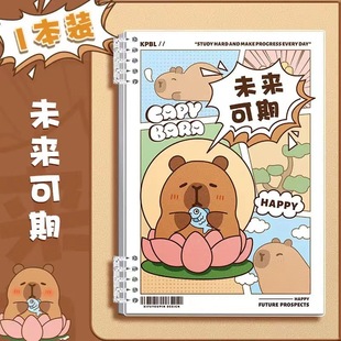 Kapibala Loose-leaf Book b5 Removable Notebook Handbook Book for Students to Take Postgraduate Entrance Examination Capybara Journal