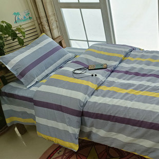 Single bed sheet quilt cover bedroom junior high school school wholesale bedding upper and lower bunk student dormitory three-piece set
