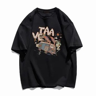Short sleeve t-shirt women's loose Korean style ins trendy 2023 spring and summer new mid-length half sleeve top ins trendy