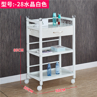 Beauty Car Multifunctional Hairdressing Barber Cart Beauty Salon Trolley Drawer Tool Cabinet Fire Jar Embroidery Storage Rack