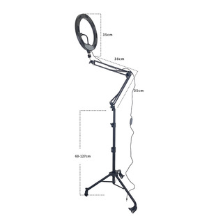 Mobile phone bracket beauty fill light mobile floor tripod overhead ring light live photography lamp bracket
