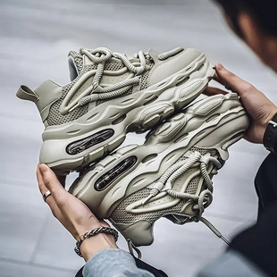 Men's Shoes 2024 New Autumn Fashion All-match Sports Leisure Hot Mesh Breathable Teenager Running Torre Shoes