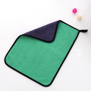 Factory wholesale car wash towel car towel coral fleece double-sided thick car towel absorbent soft printable