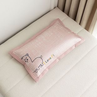 Summer days children's ice silk pillow ice rattan mat pillow baby breathable pillow kindergarten sleep cool feeling pillow double-sided available