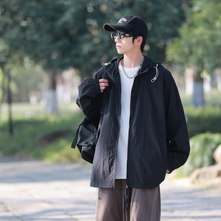 2024 New UPF50 Ice Silk Sun Protection Coat Boys Summer Lightweight Men's Outdoor Fishing Sun Protection Coat