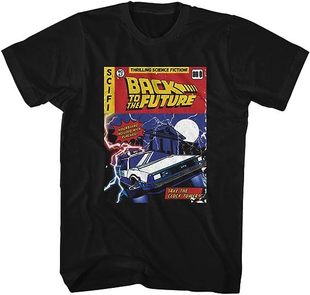 Back to The Future sports car racing movie American Retro High Street vintageT T-shirt