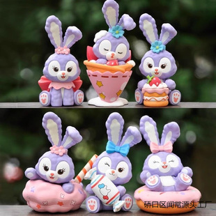XingDai Lulu Tea Tea Blind Box ручной фиолетовый кролик