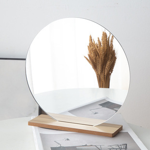 Acrylic shaped irregular mirror wholesale student bedroom space desktop makeup room simple desktop makeup mirror