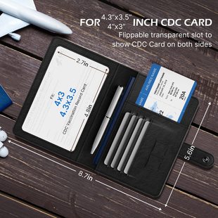 Portable Travel Genuine Leather Passport Bag RFID Multi-functional Ticket Banknote Passport Holder airtag Bank Card Bag