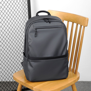 New Style Simple Backpack Backpack Men's Korean Style Casual Fashion Backpack Laptop Schoolbag with Printed Logo