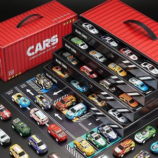 Children's alloy car toy car boy engineering car suit simulation back force racing model baby 1-3 years old