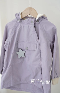 Autumn and winter 2024 classic European and American fashion style boys and girls high quality elves hat long sleeve trench coat-cotton lining