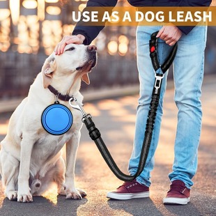 Cross-border pet rope traction rope dog rope car pet products dog safety rope portable retractable adjustable wholesale