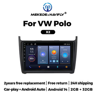 Применимо Volkswagen VW POLO Peugeot для Android Carplay реверсивный автомобильный навигационный экран Bluetooth
