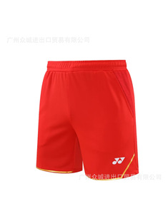 Summer New Badminton Clothing Shorts Men's and Women's Children's Training Quick-drying Four-point Shorts Running Casual Sports Pants Printing