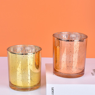 The Glass Wax Table Can Be Customized by Cross-Border E-Commerce Companies for Export Companies. Electroplating, Spray Coloring and Engraving Candle Cups Can Be Processed with More Pictures