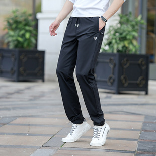 Tall Ice Wire Mesh Extra-Long 115cm Sports Pants Summer Ultra-Thin High Waist Tie-Up Tether Slim-Fit Tie-Up 2440