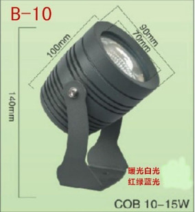 COB outdoor spotlight led plug-in rain-proof waterproof lawn lamp tree light monochrome colorful exterior wall projection lamp New