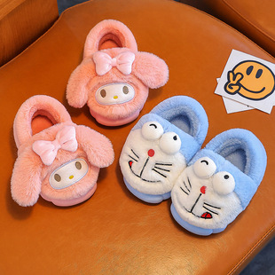 Новый осенний и зимний мультфильм детские хлопковые тапочки