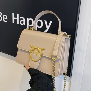 Casual Small Square Bag Autumn and Winter New Chain Shoulder Bag Niche Design Work Clothing Versatile Crossbody Armpit Bag for Women
