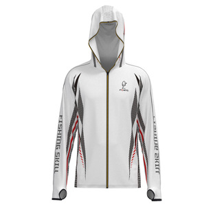 Fishing clothing men's summer ice silk riding quick-drying breathable mosquito-proof jacket sports outdoor competition fishing clothing sun protection clothing thin
