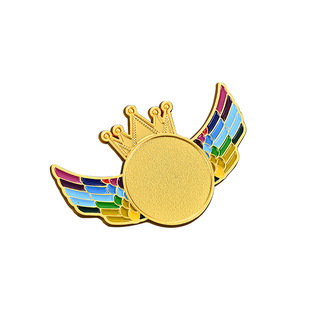 Metal Badge Customized Logo Imitation Enamel Enterprise Activity Badge Badge Medal Cartoon Customized School Badge Class Badge