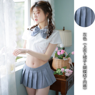 Sexy Lingerie Student Dress Sexy jk Uniform Temptation Hot Pleated Skirt Cosplay Sexy Suit