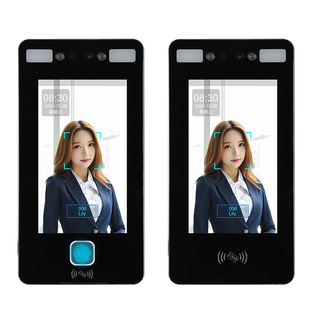 7-inch residential area face recognition access control system attendance all-in-one machine face punching office glass door Smart Lock