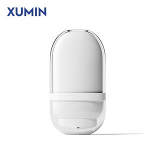 in stock Xumin Cosmetic Package Material 30ml Flat Round Cream Hose Press Double Layer Isolation Cream Bottled