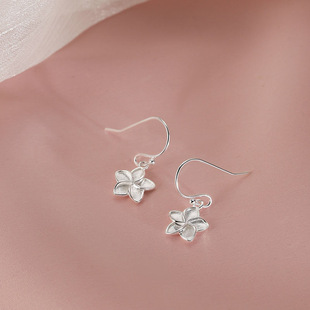 Beautiful Sandy Flower Ear Hook Pastoral Fashion Art Student All-match Small Fresh and Scrub Cherry Blossom Earrings