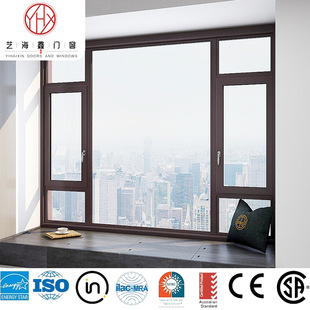 Australian standard certification AS2047 casement window Australia export broken bridge aluminum window screen integrated sealing balcony system floor window