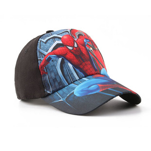 Cross-border Amazon Foreign Trade Spider-Man Children's Hat Cartoon Boys Sunscreen Cap Spring and Autumn Baseball Cap