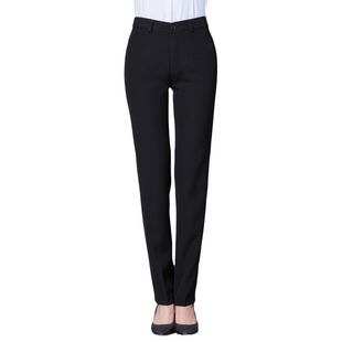 2024 New Women's Trousers Black Straight Slim-fit Slimming Mid-waist Black Pants Dress Women's Pants