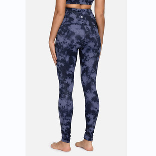 Wish Spring and Summer Multicolor Printed High Waist Slim Fit High Elastic Yoga Sports Fitness Cropped Pants Leggings CM948