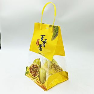 Чин Ми маракуйя Сумка Упаковка Золотые фрукты Восьмерная крышка Трехмерная сумка для фруктов Подарочная пластиковая упаковка