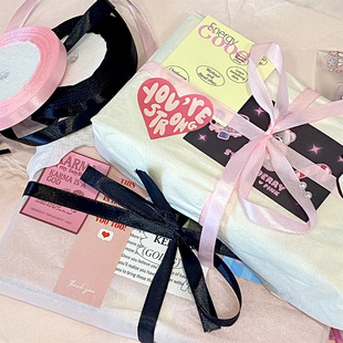 Девушка Heart Out Card Маленькая карточка Упаковочная лента DIY Высокое значение цвета Упаковка Веревка Цветная лента Рулон Букет Материал Лента
