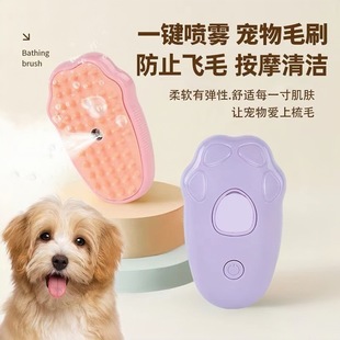 Explosions pet spray comb one-button spray brush cleaning to hair comb cat and dog steam anti-fly hair electric pet supplies
