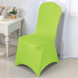 Solid color chair cover foreign trade wholesale all-inclusive chair seat cover hotel wedding banquet integrated elastic chair cover cover