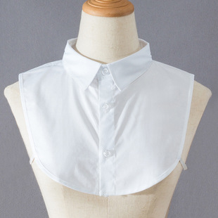 Unisex White Tooling Shirt False Collar OL Professional Cotton Collar All-match Academic Dress False Collar Decorative Collar