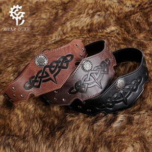 Medieval European and American Fantasy Leather Adjustable Headgear Renaissance COSPLAY Clothing Accessories Stage Props