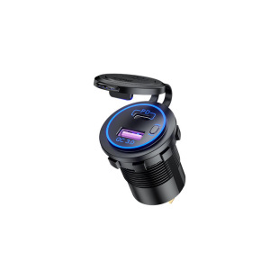 12-24V car motorcycle car modification QC3.0USB Type-C interface smart fast charging mobile phone charger