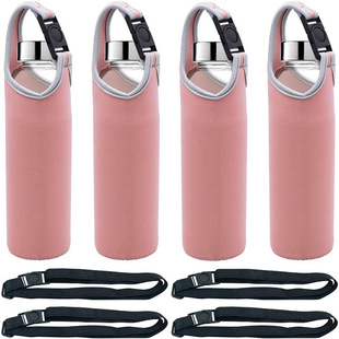 Cross-border neoprene 30oz diving material with lifting rope portable buckle cartoon color anti-scalding non-slip insulation cup cover