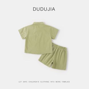 [New 3 Pieces of 85% Discount on Monday and Tuesday] Doodle Boy's Shirt suit Summer New Children's Shirt Pants