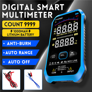 FNIRSI S1 Smart Digital Multimeter 9999counts AC DC Voltage