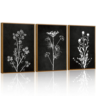 Cross-border platform generation retro abstract flower bouquet living room bedroom decoration frameless core poster hanging picture