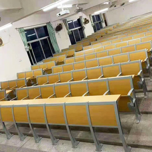 University Ladder Classroom Chair Aluminum Alloy Step Desk Row Chair School Row Desk Chair Multimedia Row Chair